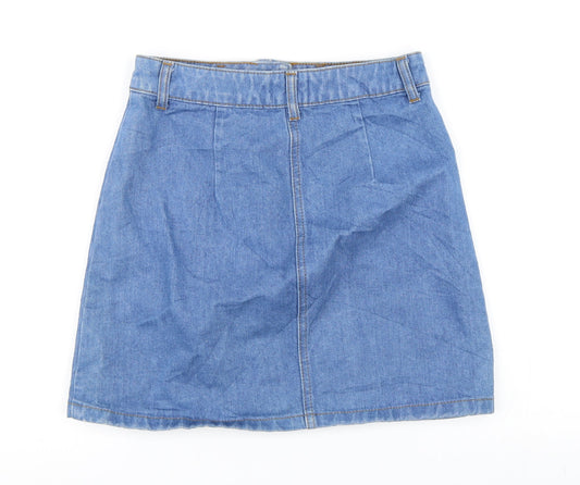 Miss Selfridge Womens Blue   A-Line Skirt Size 6