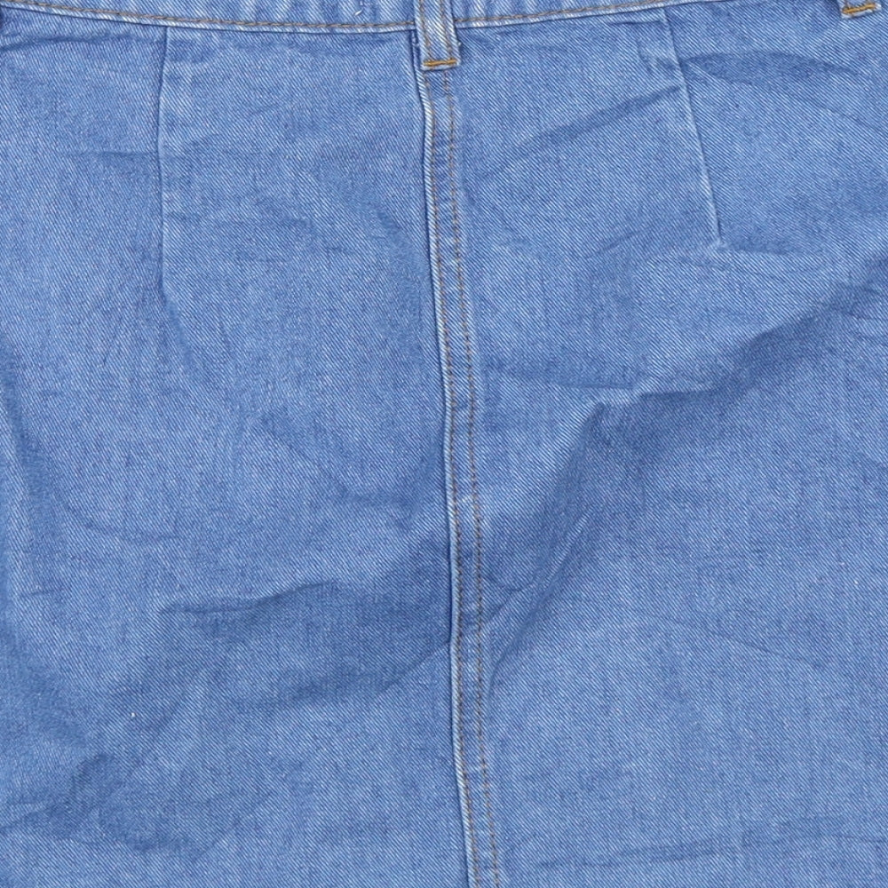 Miss Selfridge Womens Blue   A-Line Skirt Size 6
