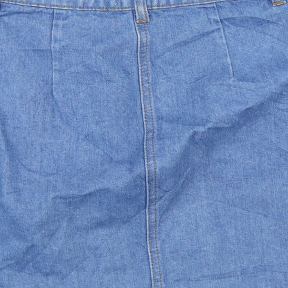 Miss Selfridge Womens Blue   A-Line Skirt Size 6