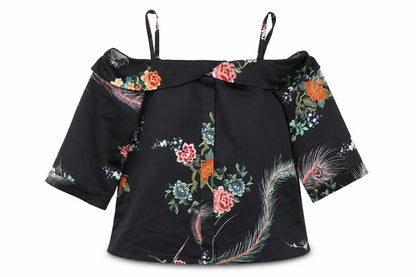 Womens UK Size 8 River Island Black Basic Blouse