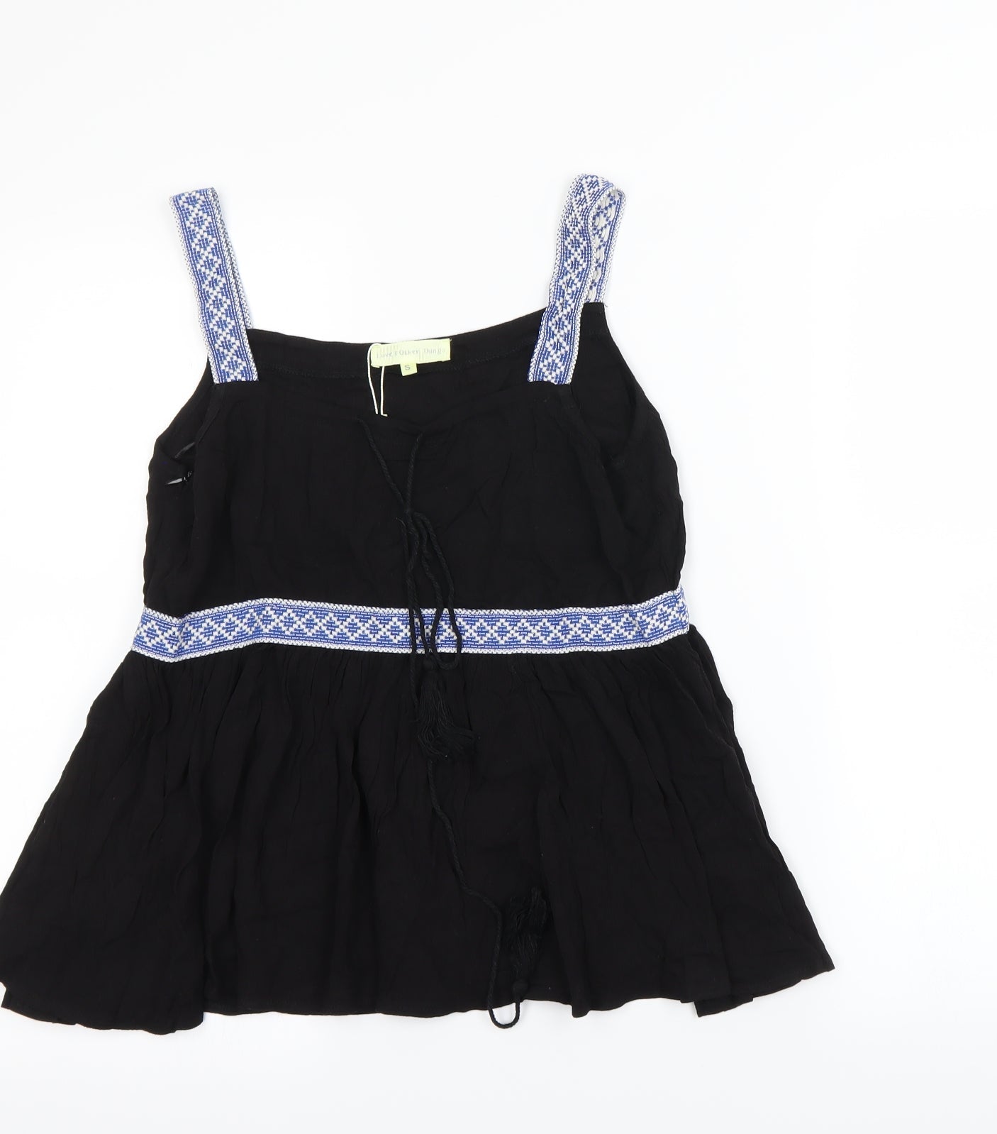 Womens UK Size S Love & Other Things Black Basic Tank