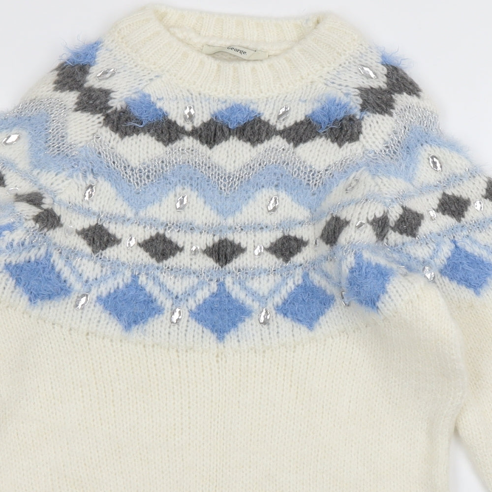George Womens Multicoloured   Pullover Jumper Size S