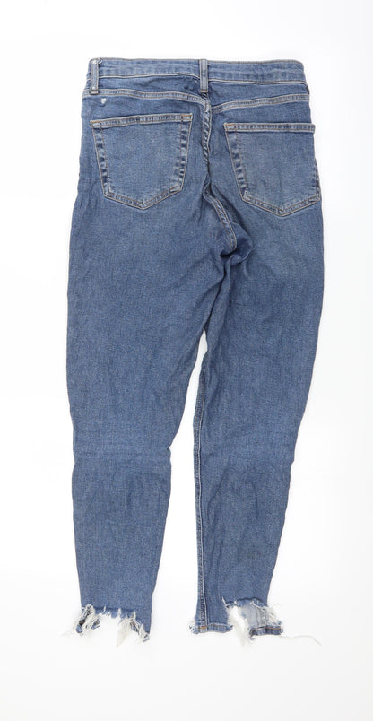 Topshop Womens Blue   Skinny Jeans Size 8 L28 in