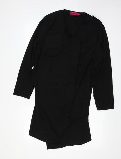 Boohoo Womens Black   Overcoat Coat Size M