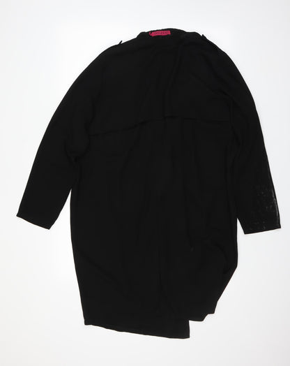 Boohoo Womens Black   Overcoat Coat Size M