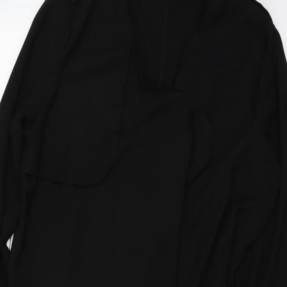 Boohoo Womens Black   Overcoat Coat Size M