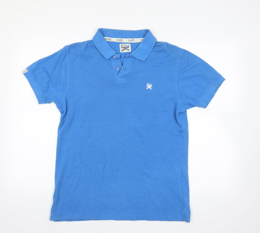 FCU Mens Blue    Polo Size M