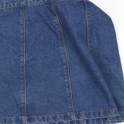 The Rockin Rev Womens Blue   A-Line Skirt Size 10