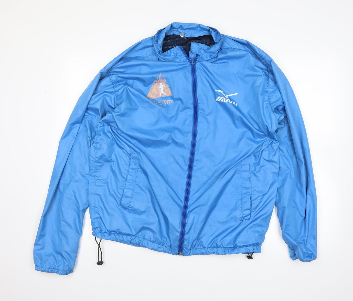 Mizuna Womens Blue   Rain Coat Coat Size L