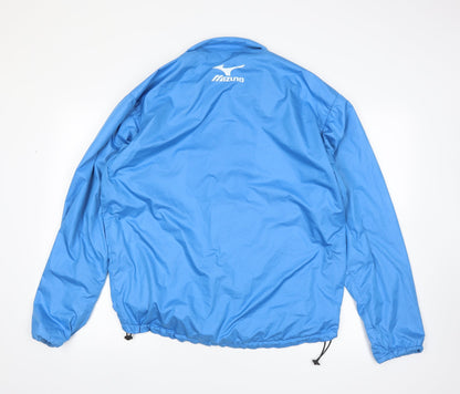 Mizuna Womens Blue   Rain Coat Coat Size L