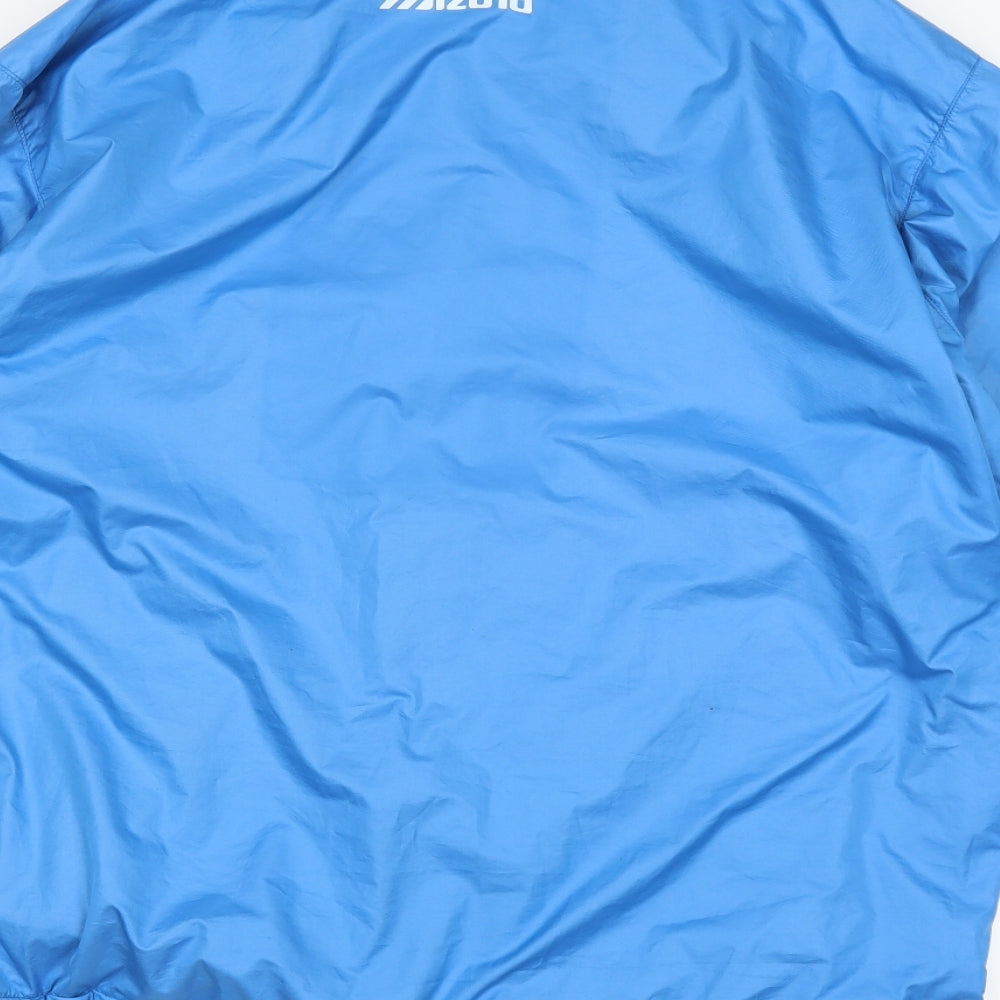 Mizuna Womens Blue   Rain Coat Coat Size L