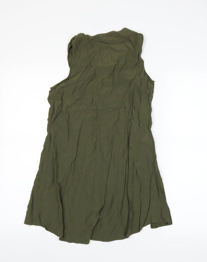 Miss Selfridge Womens Green   A-Line  Size 10