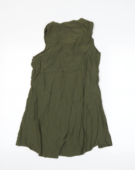 Miss Selfridge Womens Green   A-Line  Size 10