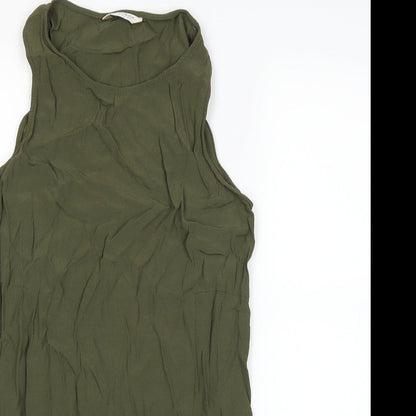 Miss Selfridge Womens Green   A-Line  Size 10
