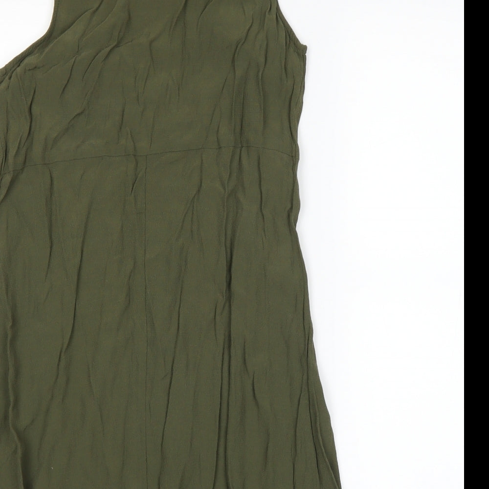 Miss Selfridge Womens Green   A-Line  Size 10