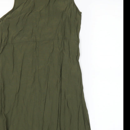 Miss Selfridge Womens Green   A-Line  Size 10