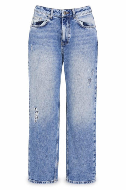 Womens UK Size 10 DENIMCO Regular Fit Straight Blue Jeans
