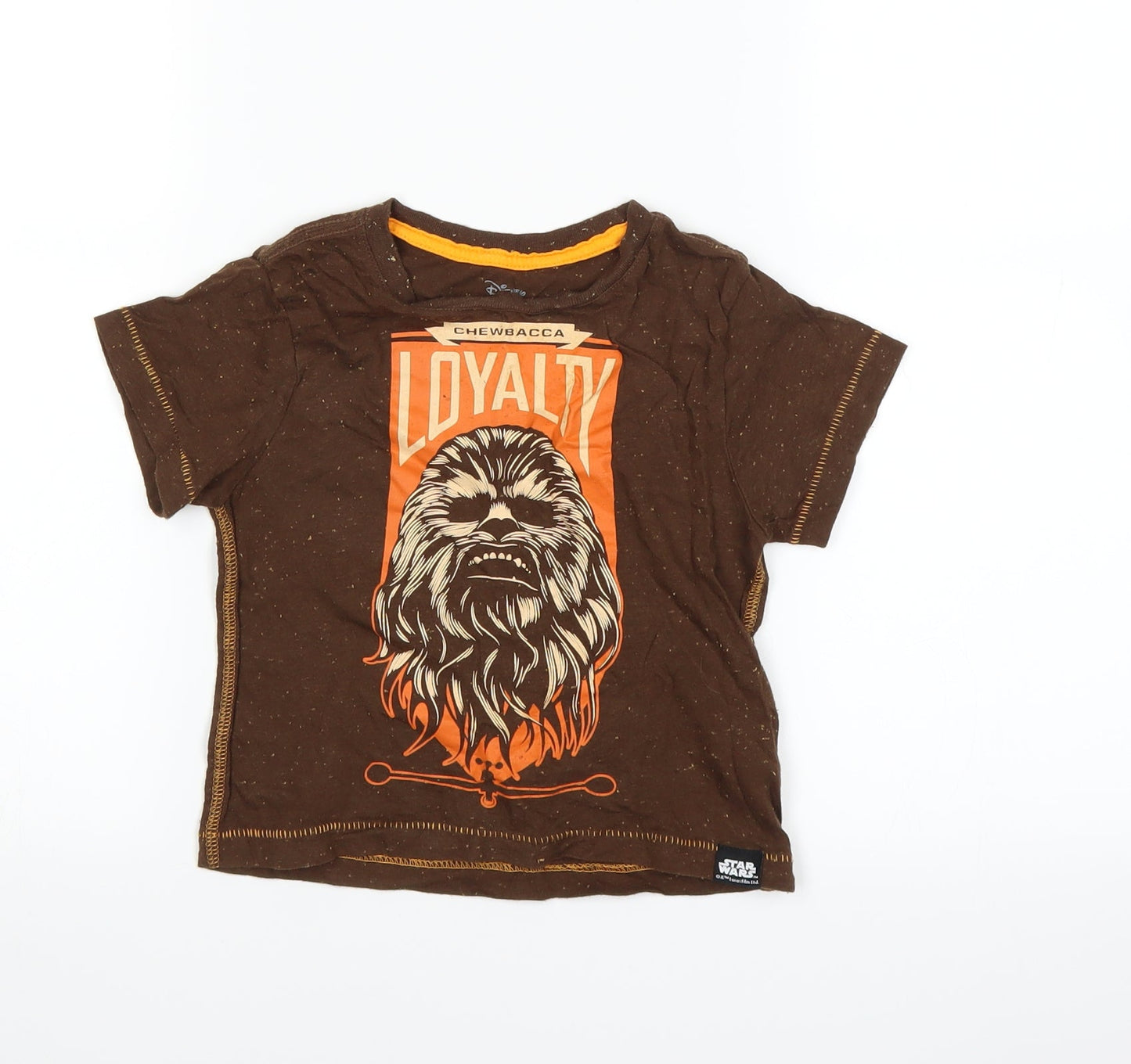 Star Wars Boys Brown   Basic T-Shirt Size XS