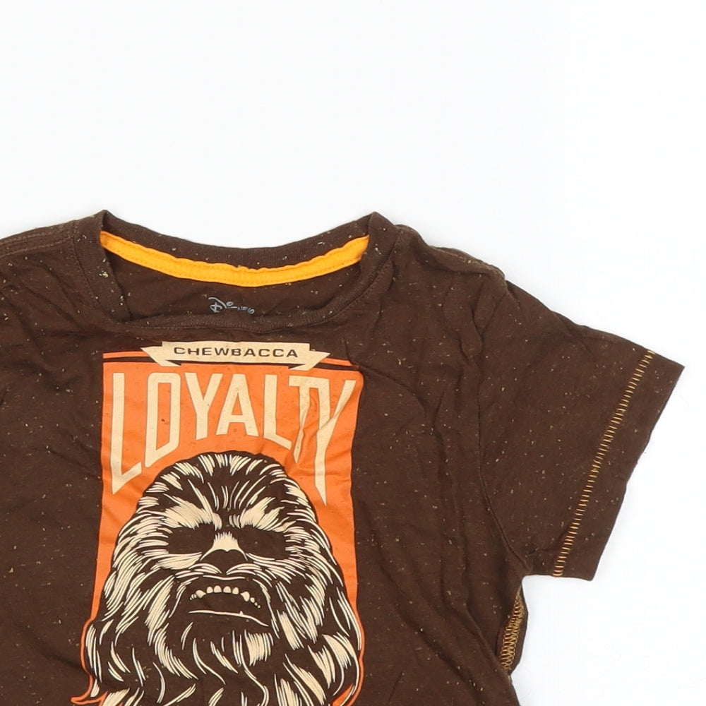 Star Wars Boys Brown   Basic T-Shirt Size XS