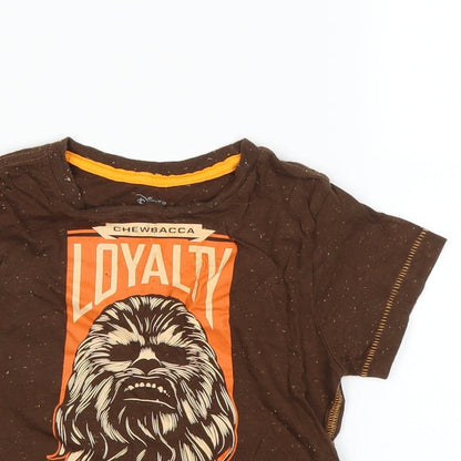 Star Wars Boys Brown   Basic T-Shirt Size XS