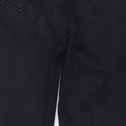 Womens UK Size 12 DENIMCO Regular Fit Skinny Black Jeans