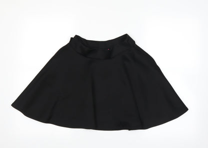 Boohoo Womens Black   A-Line Skirt Size 8