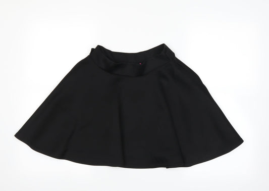 Boohoo Womens Black   A-Line Skirt Size 8
