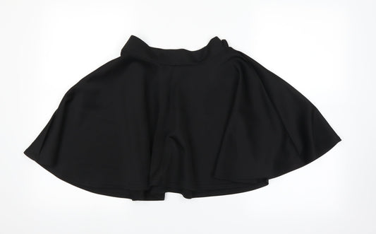 Boohoo Womens Black   A-Line Skirt Size 8
