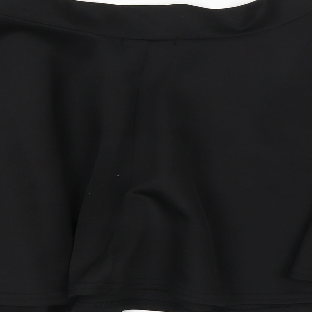 Boohoo Womens Black   A-Line Skirt Size 8