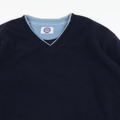 sqv Mens Blue   Pullover Jumper Size S