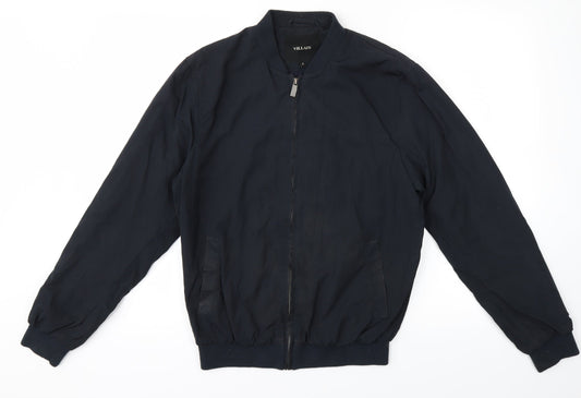 Mens UK Size S Villain Black Jacket