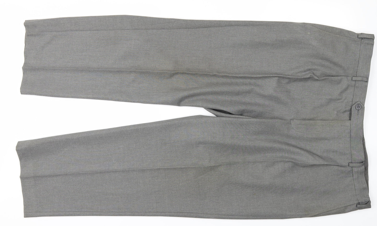 Mark and Spencer Mens Grey   Trousers  Size 18 L29 in