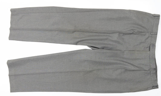 Mark and Spencer Mens Grey   Trousers  Size 18 L29 in