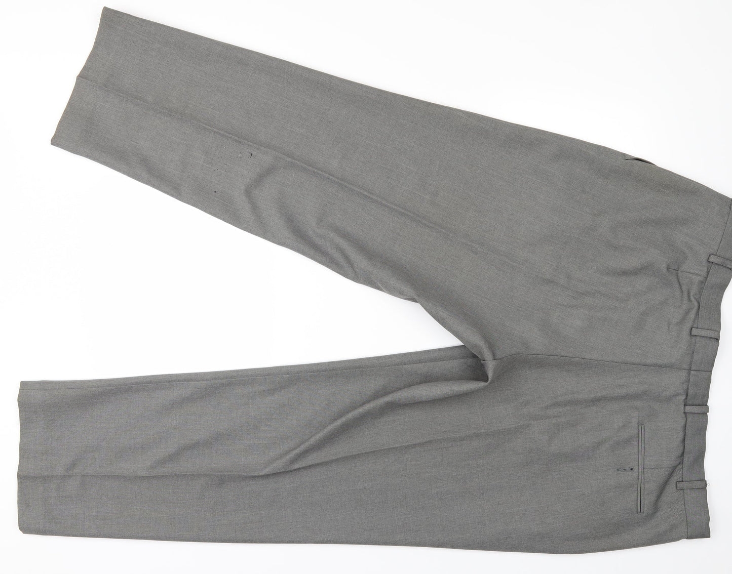Mark and Spencer Mens Grey   Trousers  Size 18 L29 in