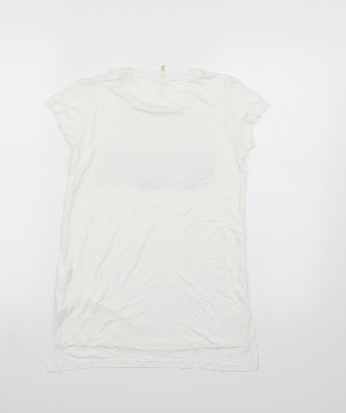 Young Dimension Girls White   Basic T-Shirt Size 11-12 Years