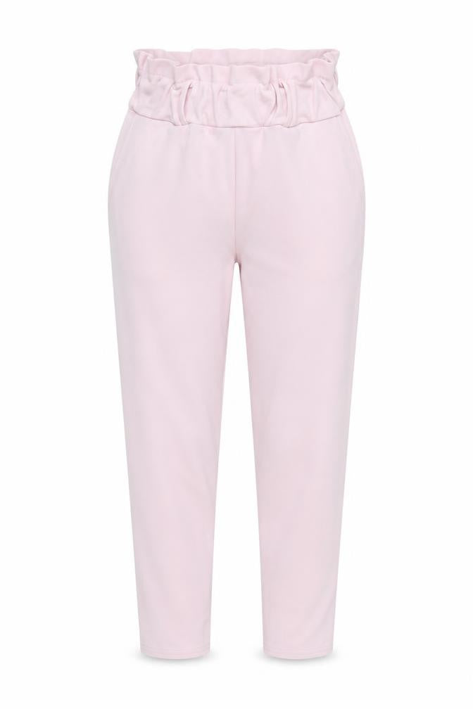 Womens UK Size 10 Misspap Regular Fit Bloomer Pink Trousers