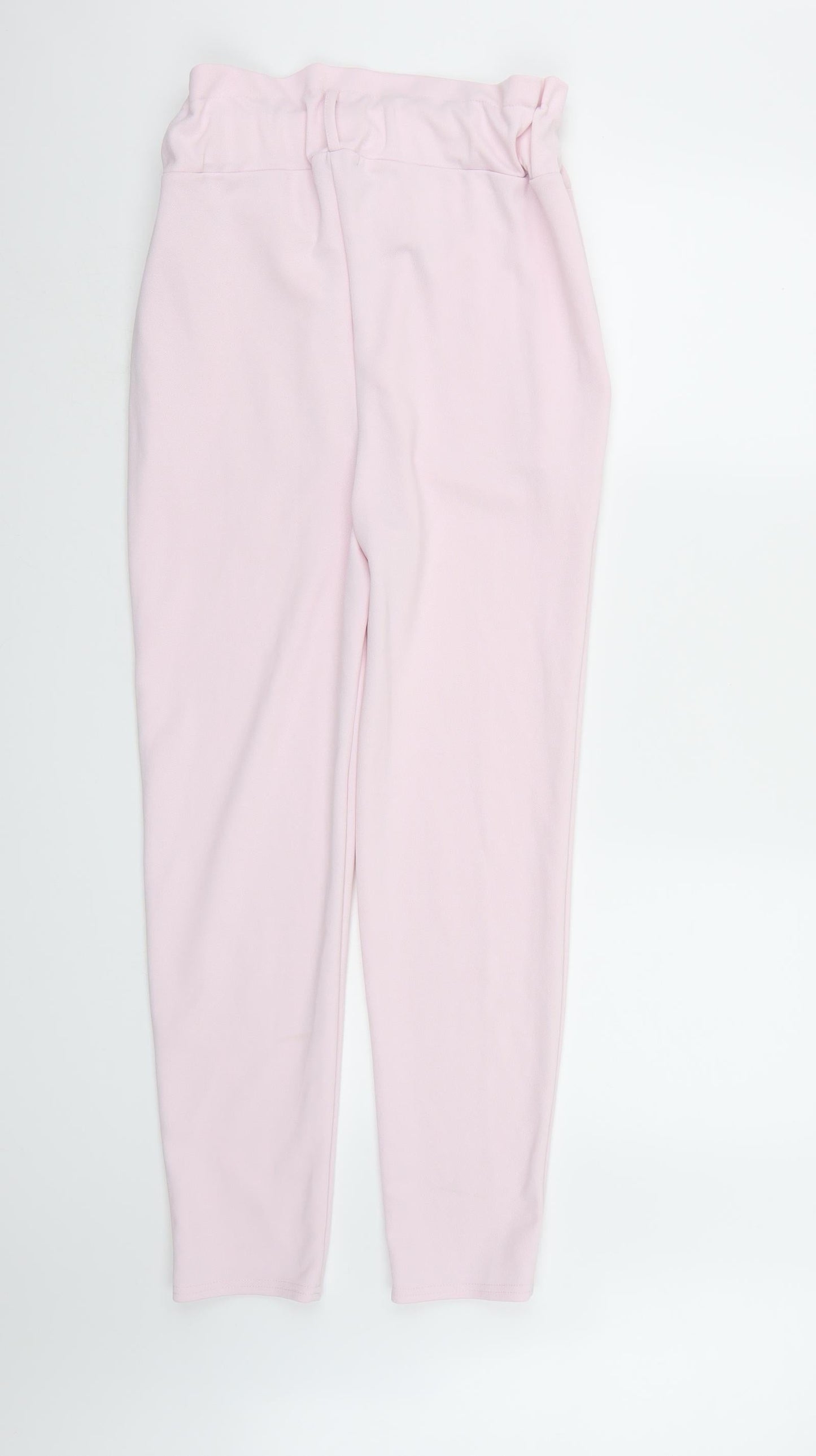 Womens UK Size 10 Misspap Regular Fit Bloomer Pink Trousers