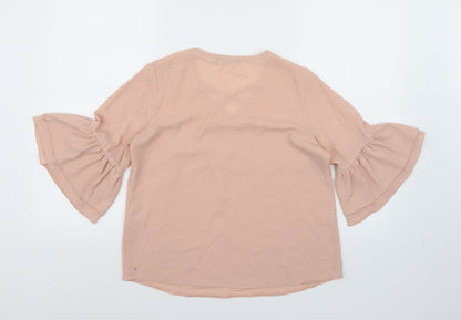 Womens UK Size 10 Select Pink Basic Blouse