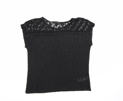 New Look Womens Black  Knit Pullover Jumper Size 12