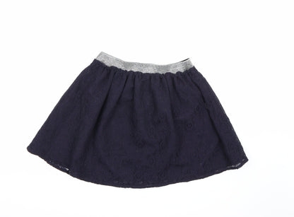 Nutmeg Girls Blue Floral  A-Line Skirt Size 12-13 Years