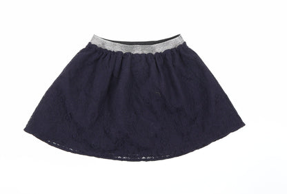Nutmeg Girls Blue Floral  A-Line Skirt Size 12-13 Years