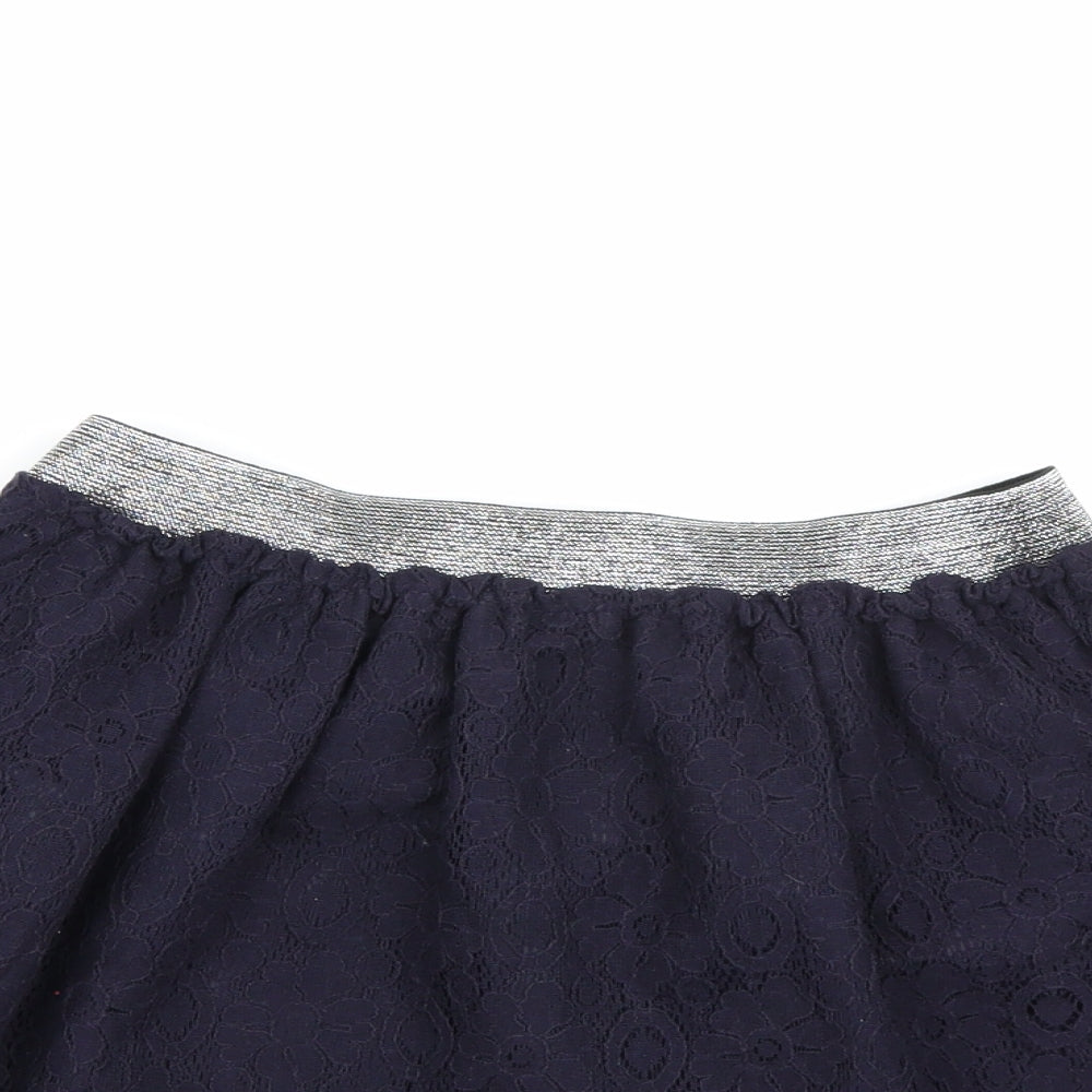 Nutmeg Girls Blue Floral  A-Line Skirt Size 12-13 Years