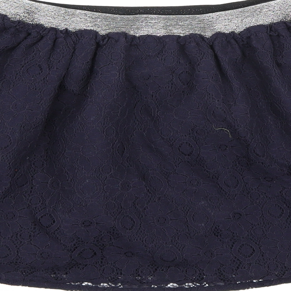 Nutmeg Girls Blue Floral  A-Line Skirt Size 12-13 Years