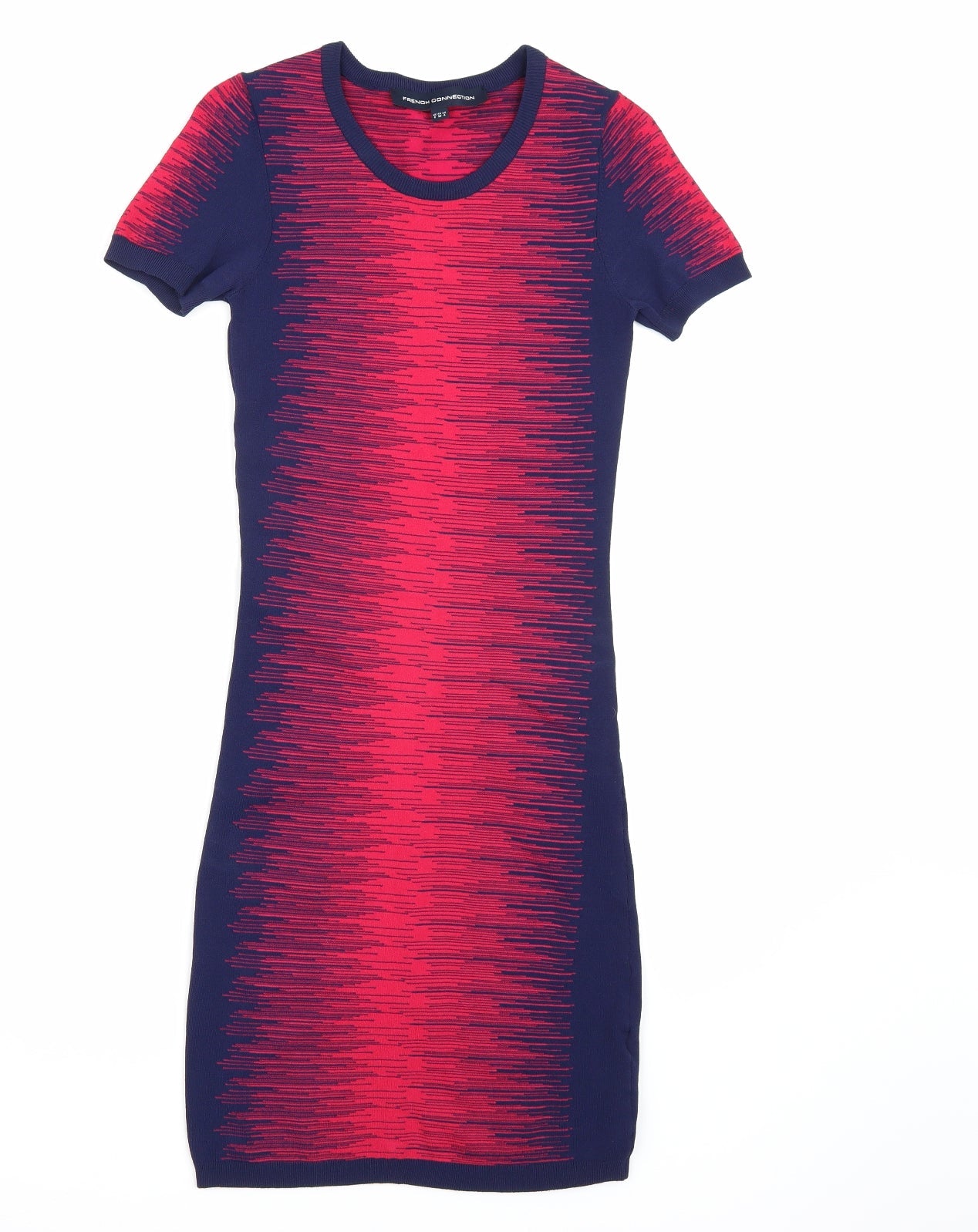 french connBLUE Womens Silver   T-Shirt Dress  Size 8