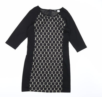 La Redoute Womens Black Polka Dot  Bodycon  Size 14