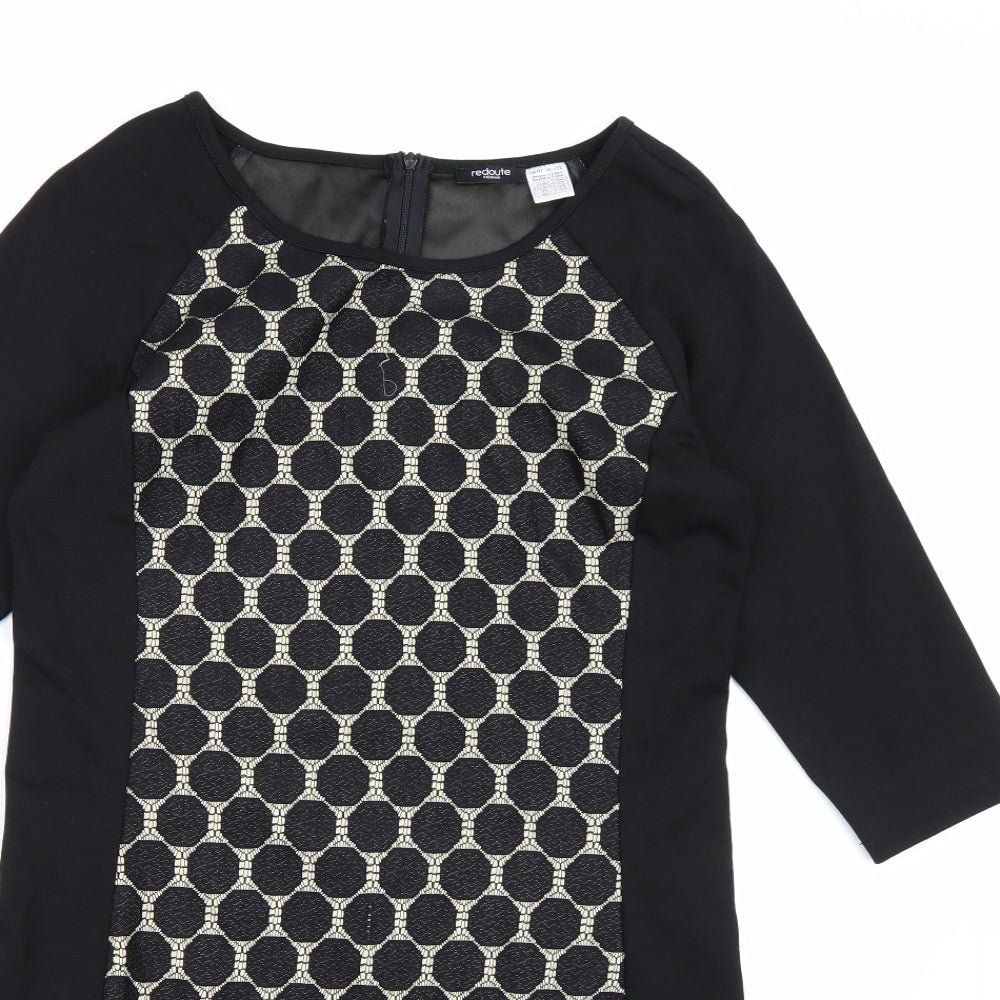 La Redoute Womens Black Polka Dot  Bodycon  Size 14