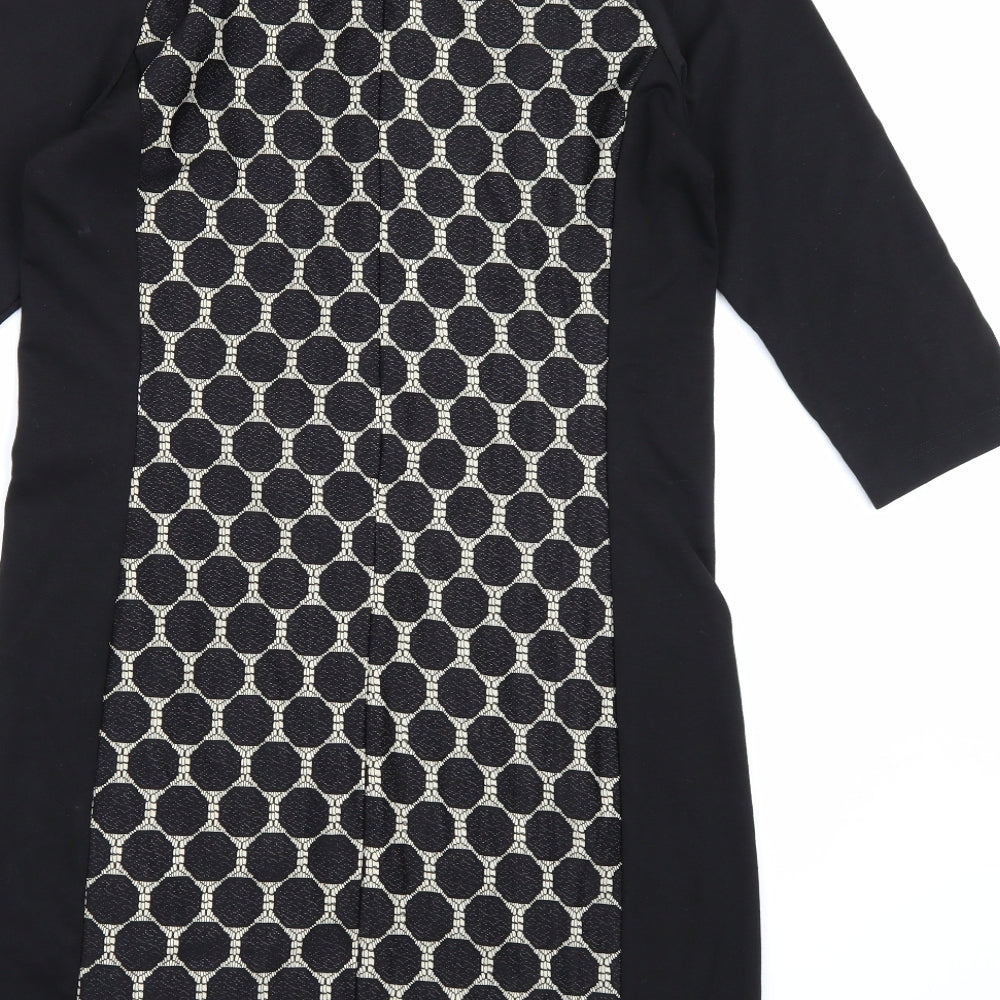 La Redoute Womens Black Polka Dot  Bodycon  Size 14