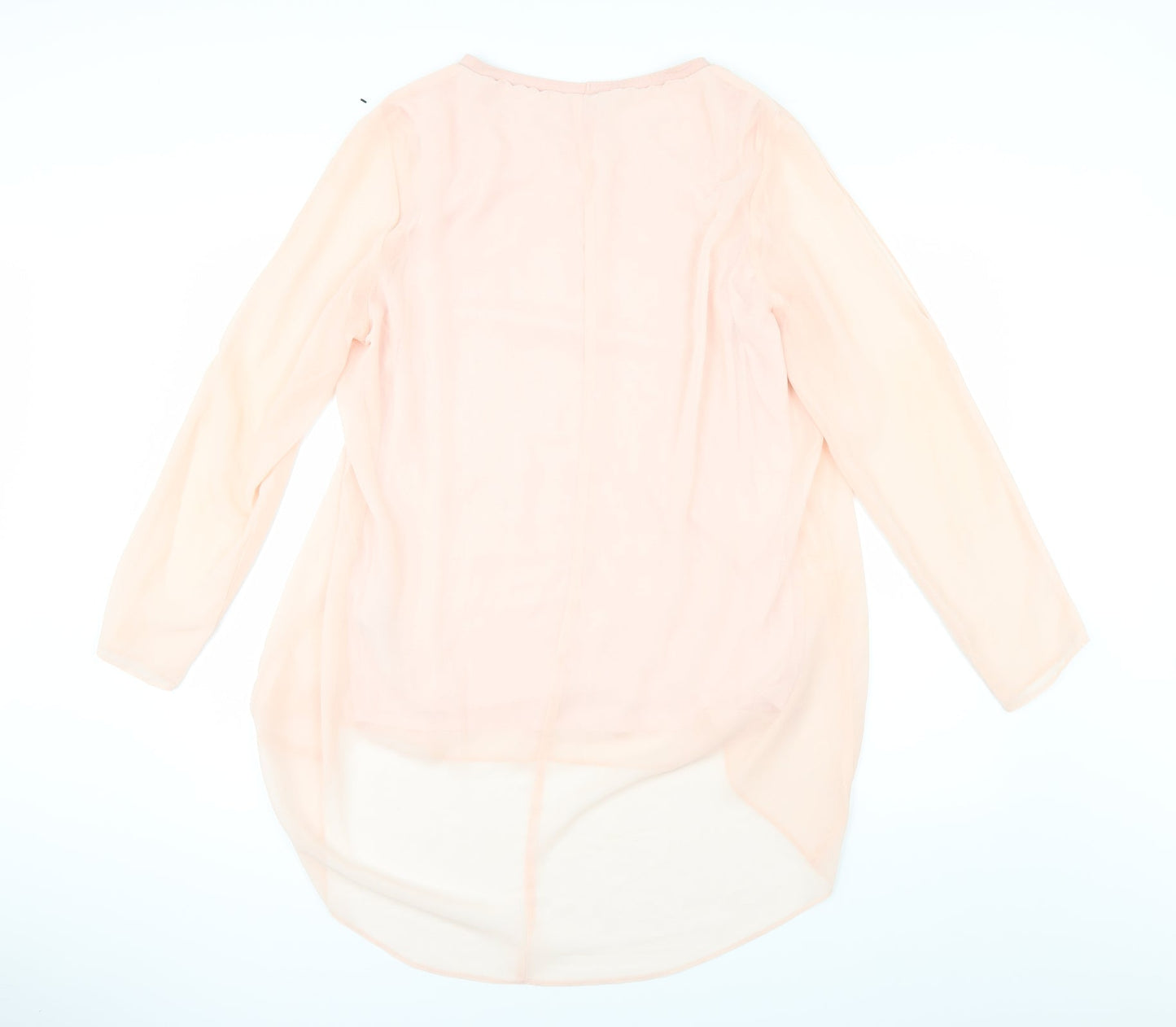 Womens UK Size 16 Debenhams Orange Basic Blouse