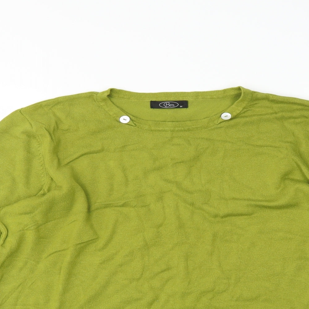 BM Womens Green   Pullover Jumper Size M