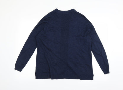 M&Co Womens Blue   Cardigan Jumper Size 12